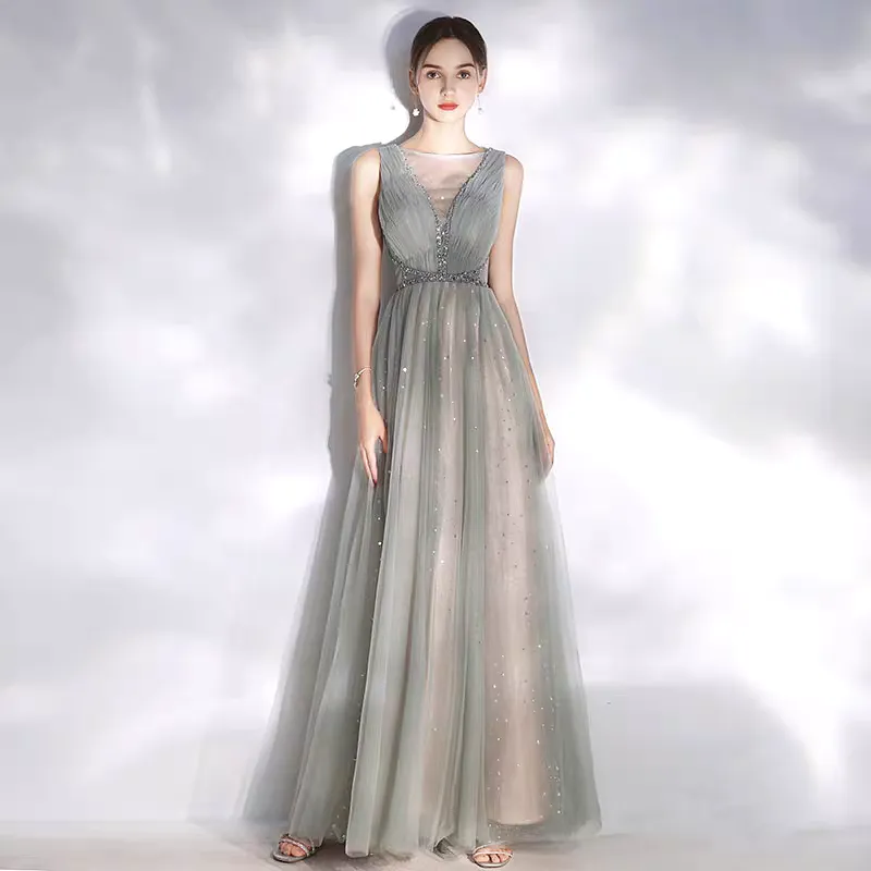 The Cara Ombre Sleeveless Gown