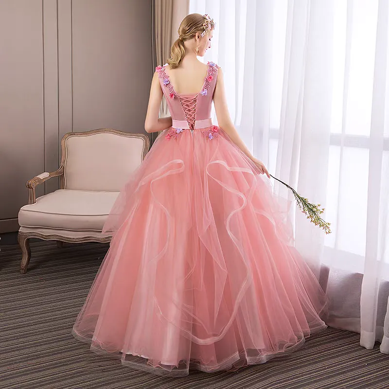 The Madelyn Pink Sleeveless Ball Gown