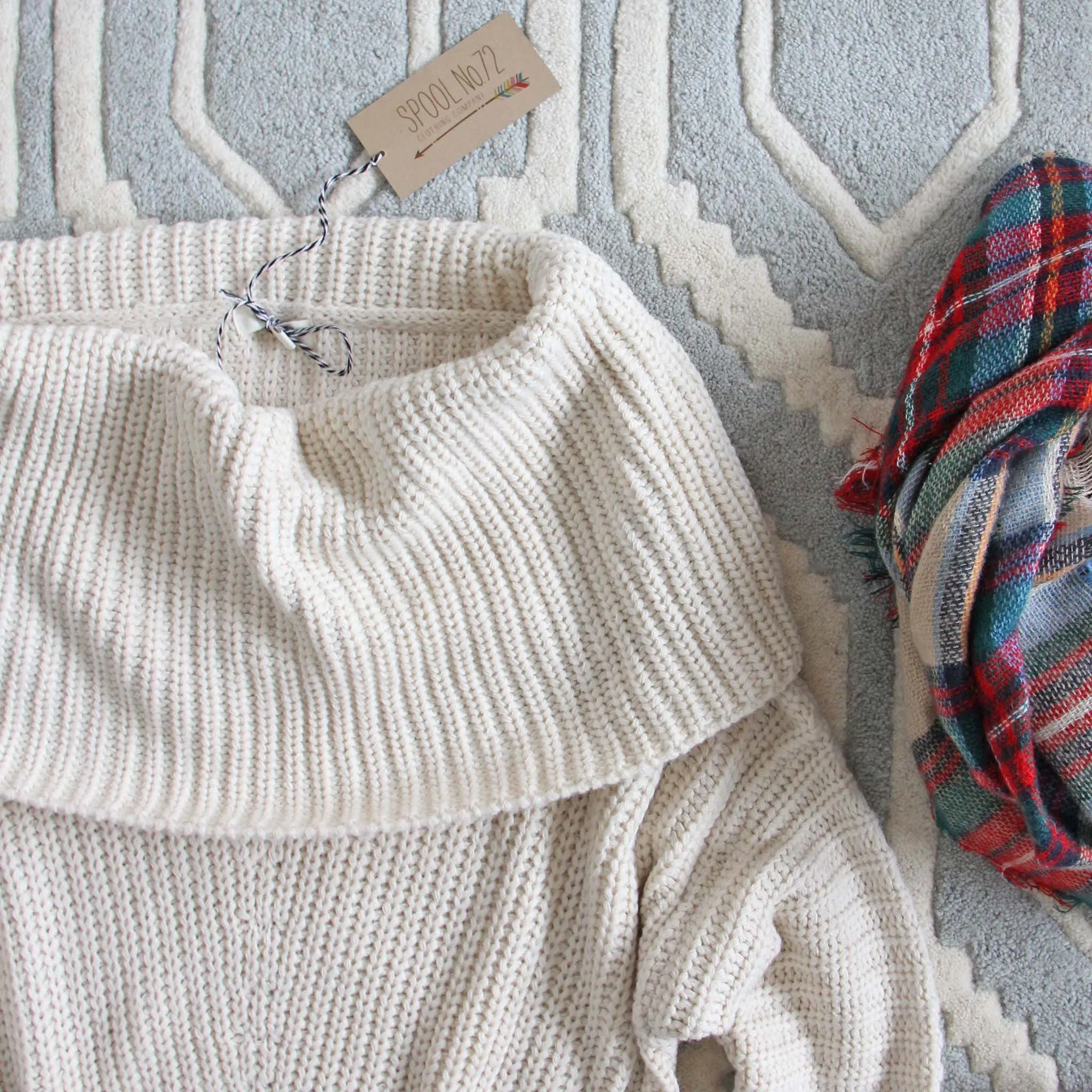 The Nubby Knit Sweater in Cream