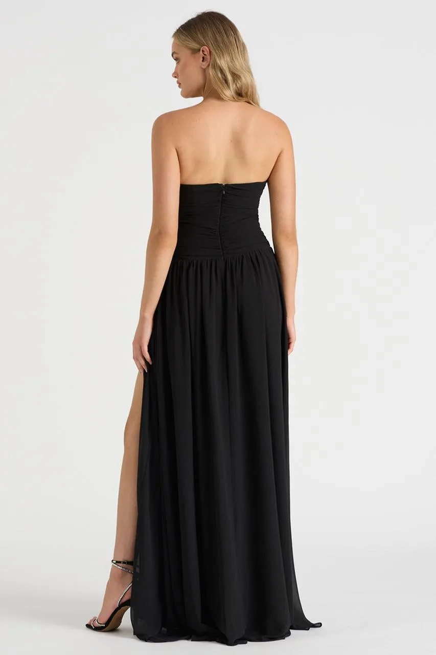 The Rosette Gown - Black