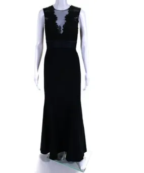 Theia Womens Deep Midnight Gown