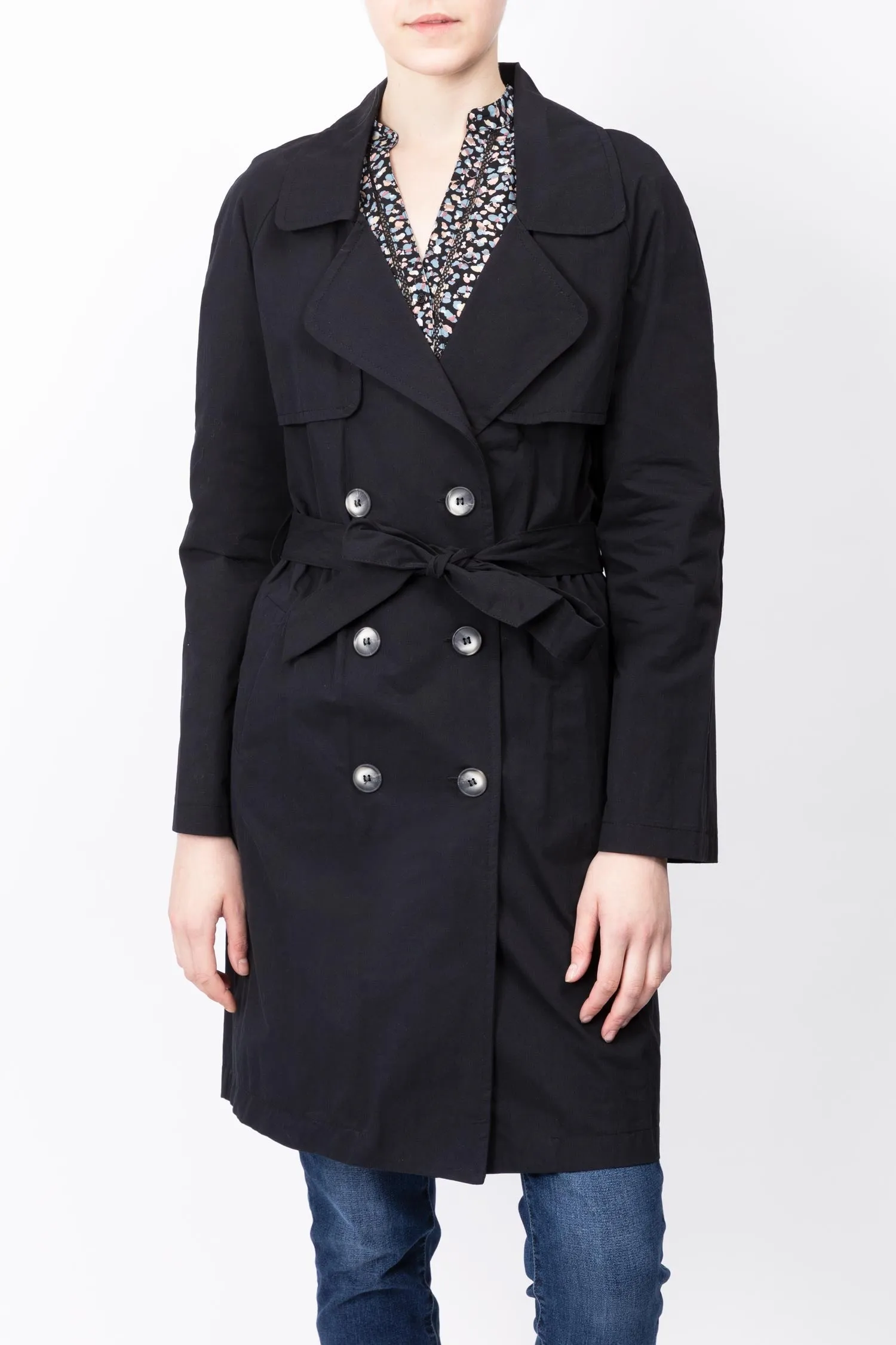 Tie-waist Trench Coat