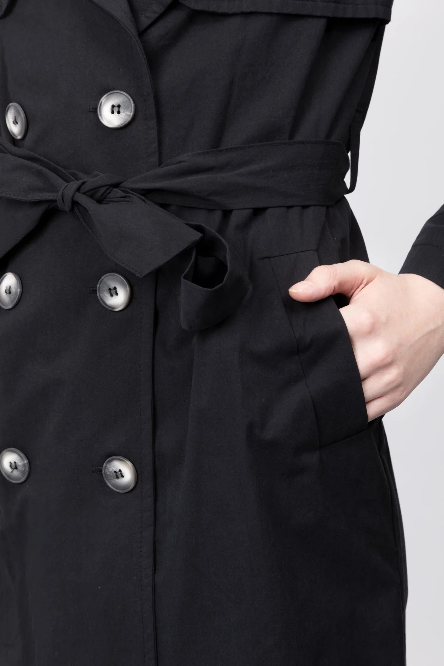 Tie-waist Trench Coat