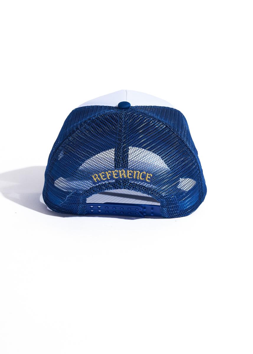 TORCH TRUCKER HAT WHITE/ROYAL