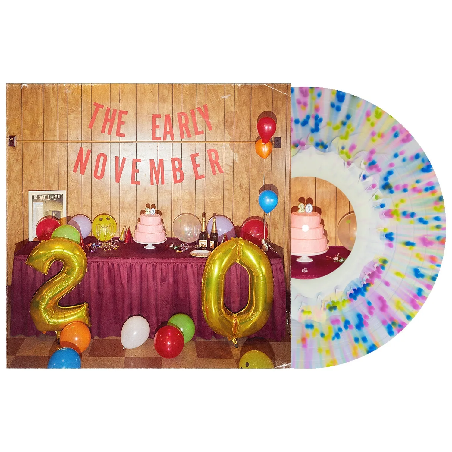 Twenty LP (White in Clear with Easter Yellow, Baby Pink & Royal Blue Splatter Vinyl)