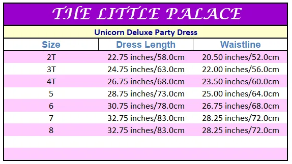 Unicorn Deluxe Party Dress - Priority Shipping