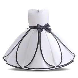 White Pageant Petal Elegant Gown