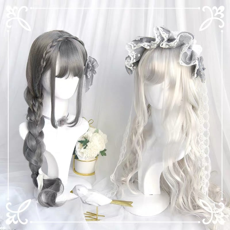 white swan/ grey wigs