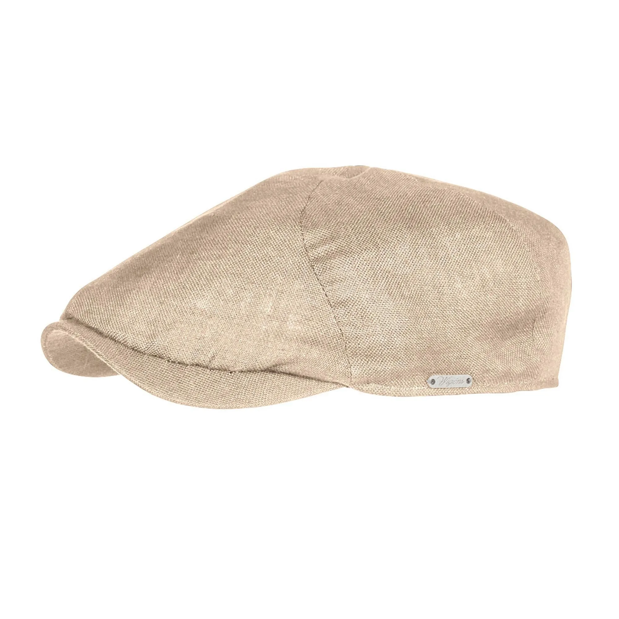 Wigens Men's Hopsack Linen Slim Newsboy Cap