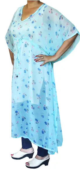 Womens Printed Caftan Evening Maxi Loungewear Kaftan