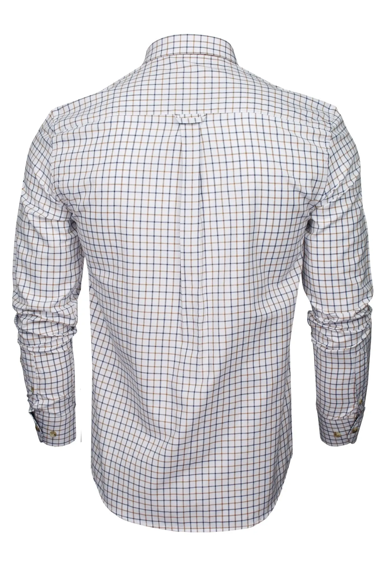 Xact Mens Tattersall Check Shirt - Long Sleeved