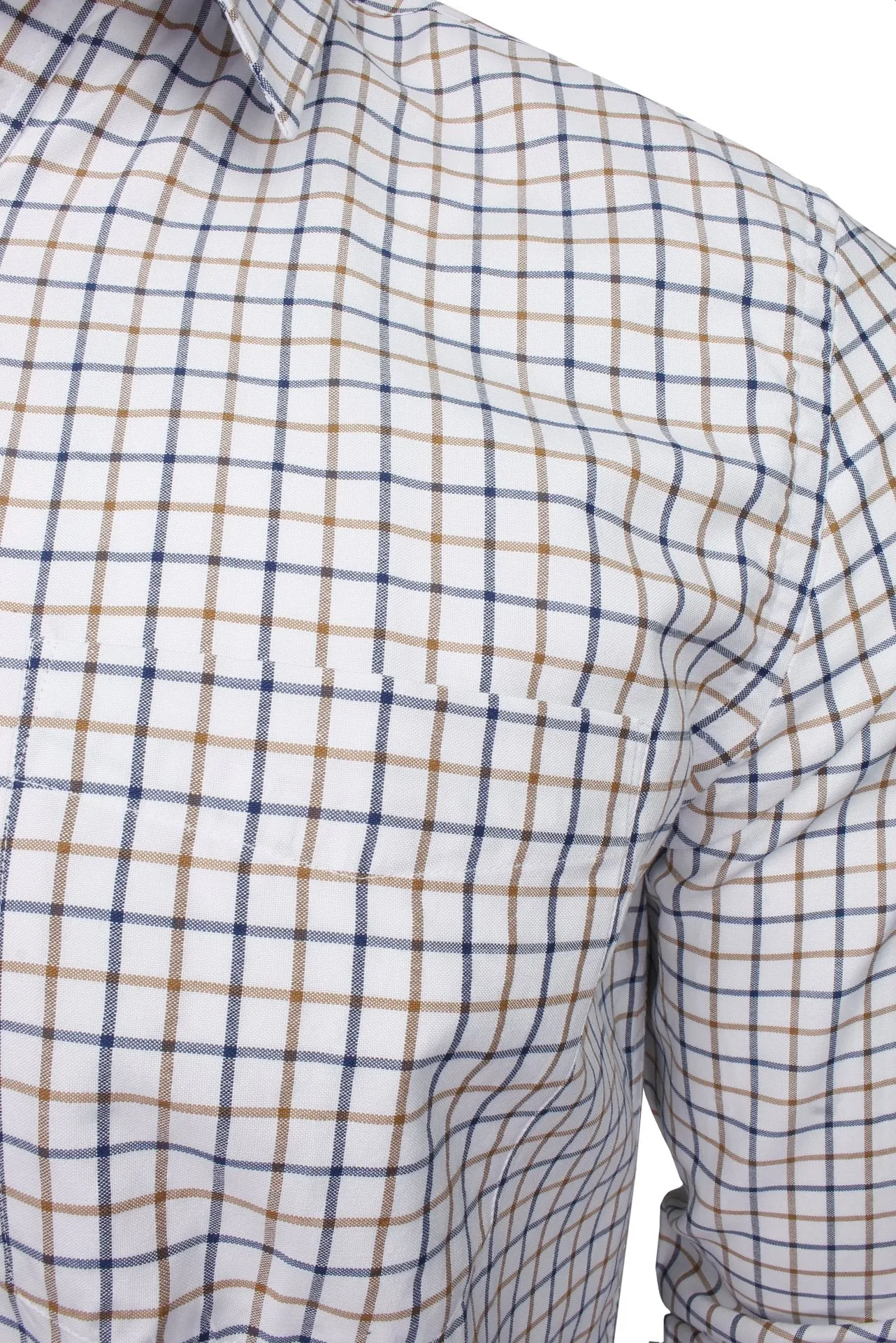 Xact Mens Tattersall Check Shirt - Long Sleeved